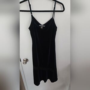 Karl Lagerfeld Navy Velvet Dress